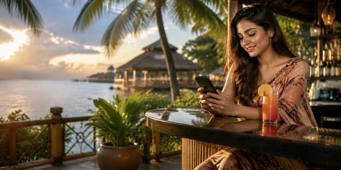 গাজীপুরে সমুদ্রসৈকতে ক্রিকেট বেটিং অডস দেখছেন একজন বাংলাদেশি